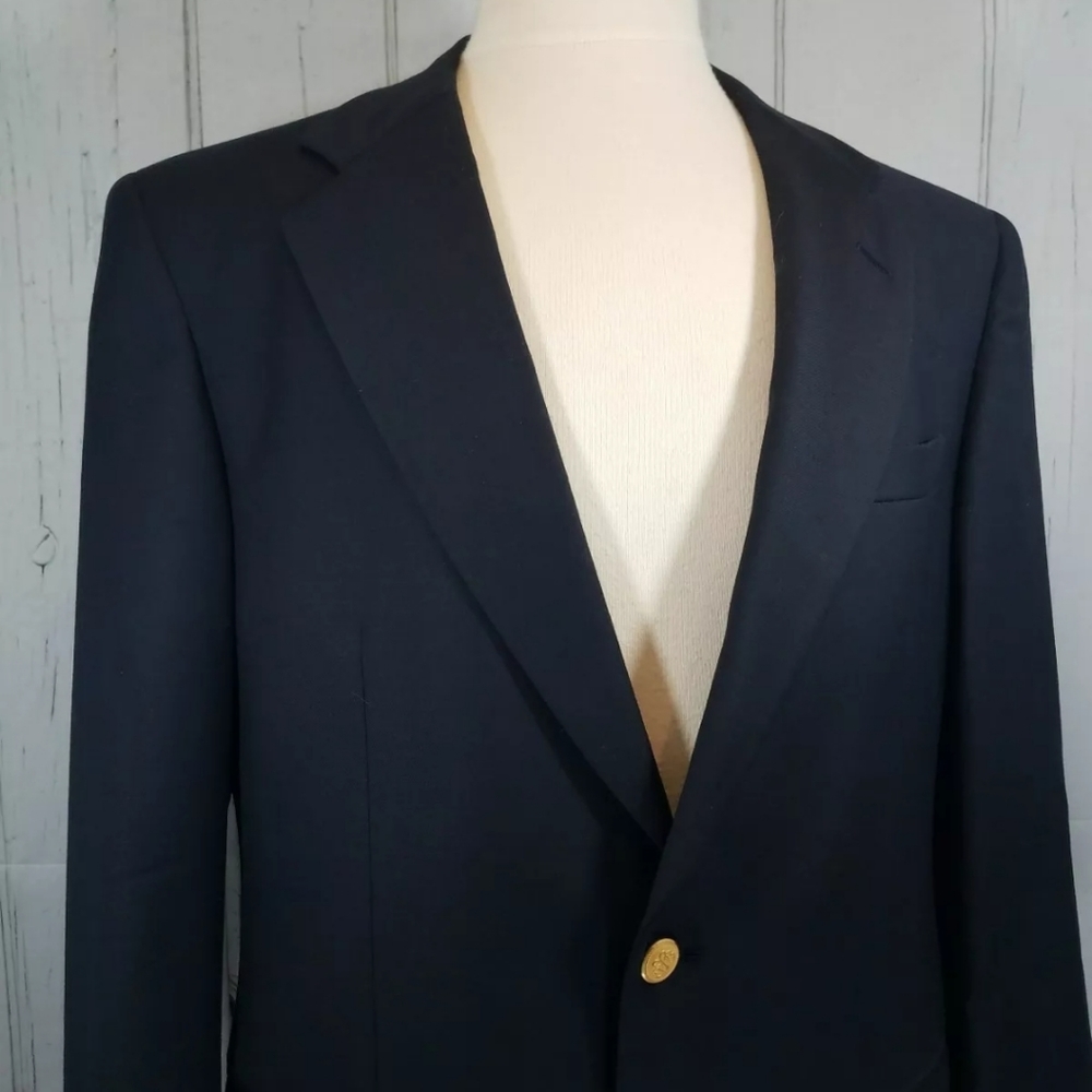 Brooks Brothers Loro Piana Navy 100% Wool 40R $598